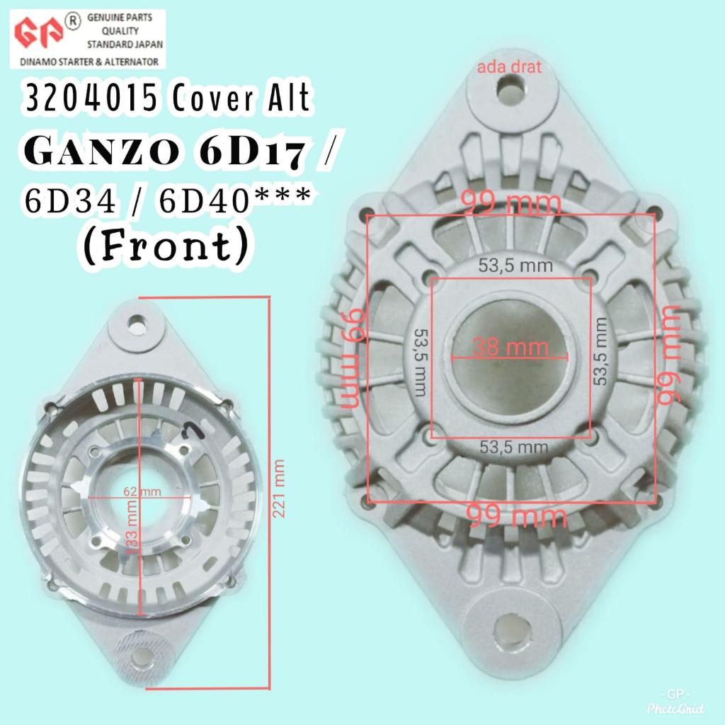 Mitsubishi Ganzo 6D17/6D34/6D40 ฝาครอบไดชาร์จ GP ด้านหน้า