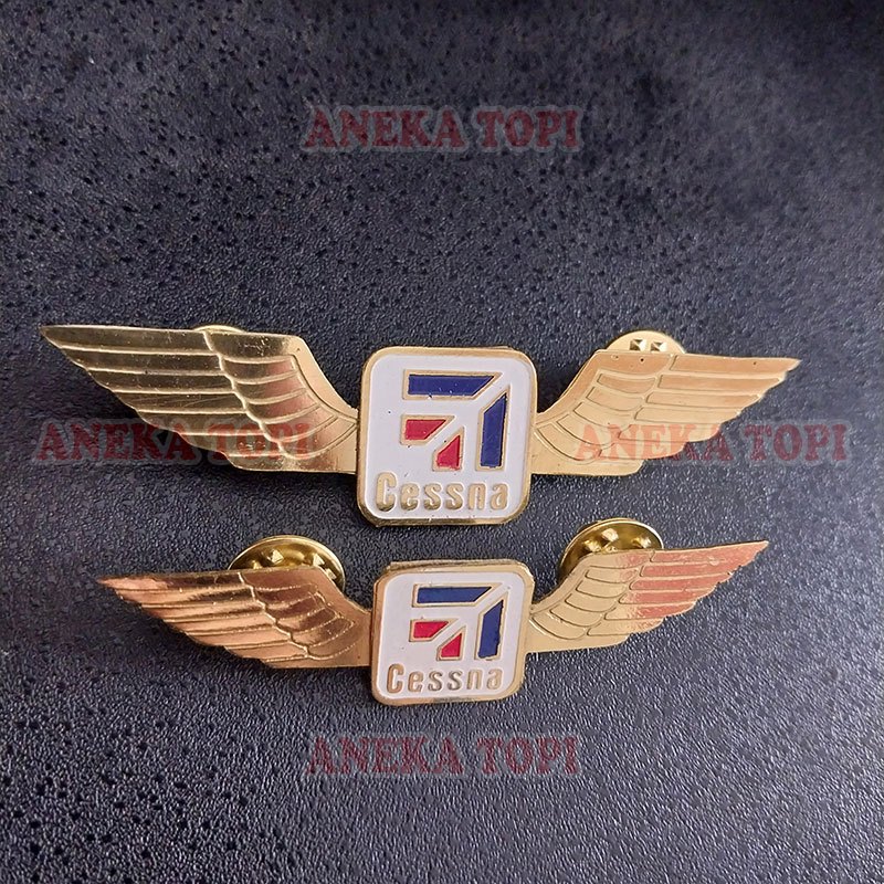 Cessna Airplane Logo Wing Pin Pilot Co Pilot Accessories Pin Cessna Airplane Badge - หมวกต่างๆ