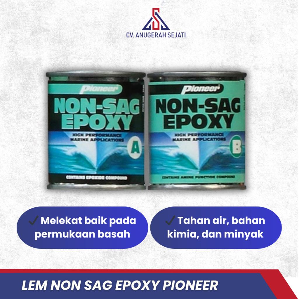 PHILIPINE NON SAG EPOXY PIONEER 1/4 PINT GLUE (165 GSM + 170 GSM)