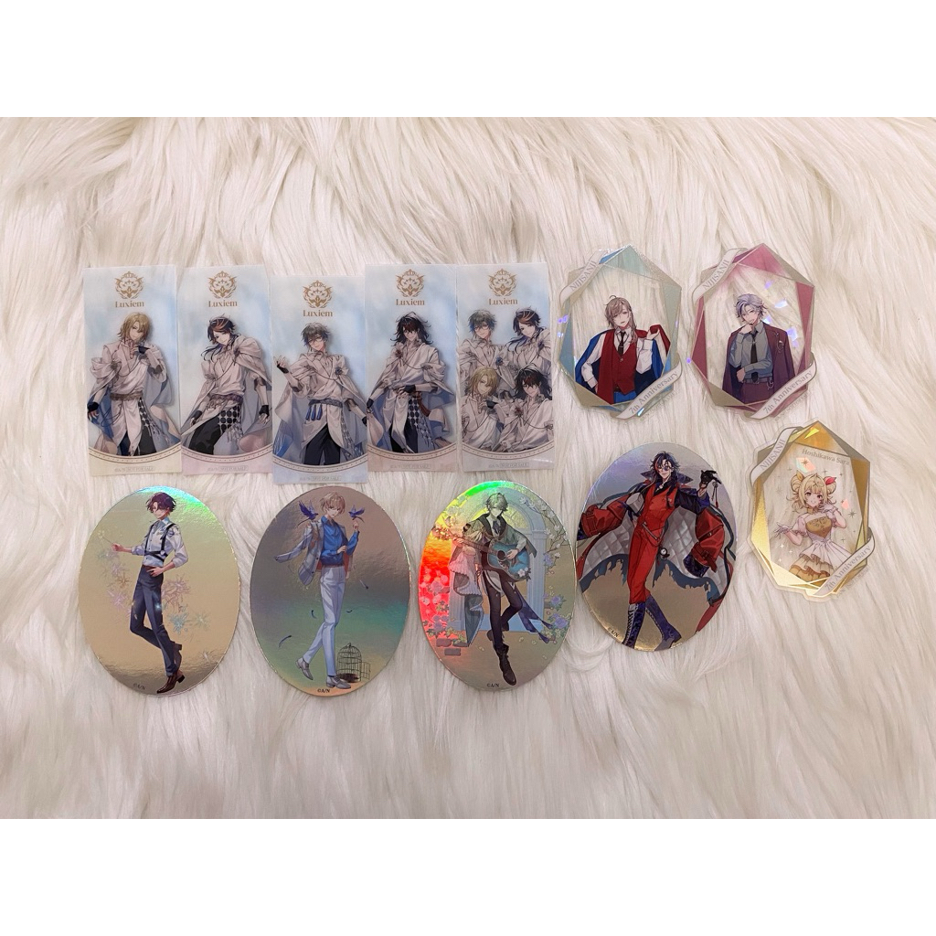 NIJISANJI JP EN Luxiem สติ๊กเกอร์การ์ดใส