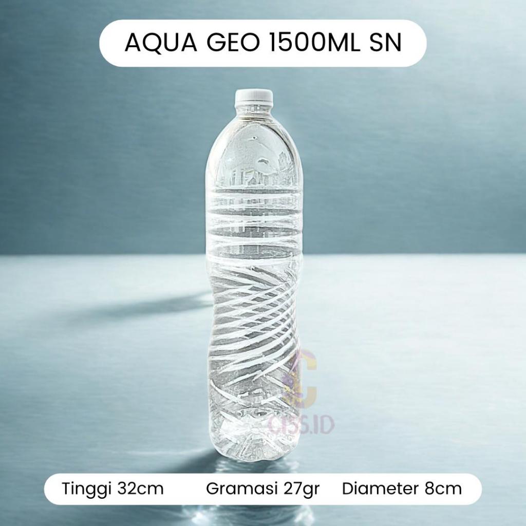 AQUA 1500ML GEO SN ขวดพลาสติก AMDK PACKAGING น้ํามันปรุงอาหาร PET เครื่องดื่มอาหาร 1.5 ลิตร