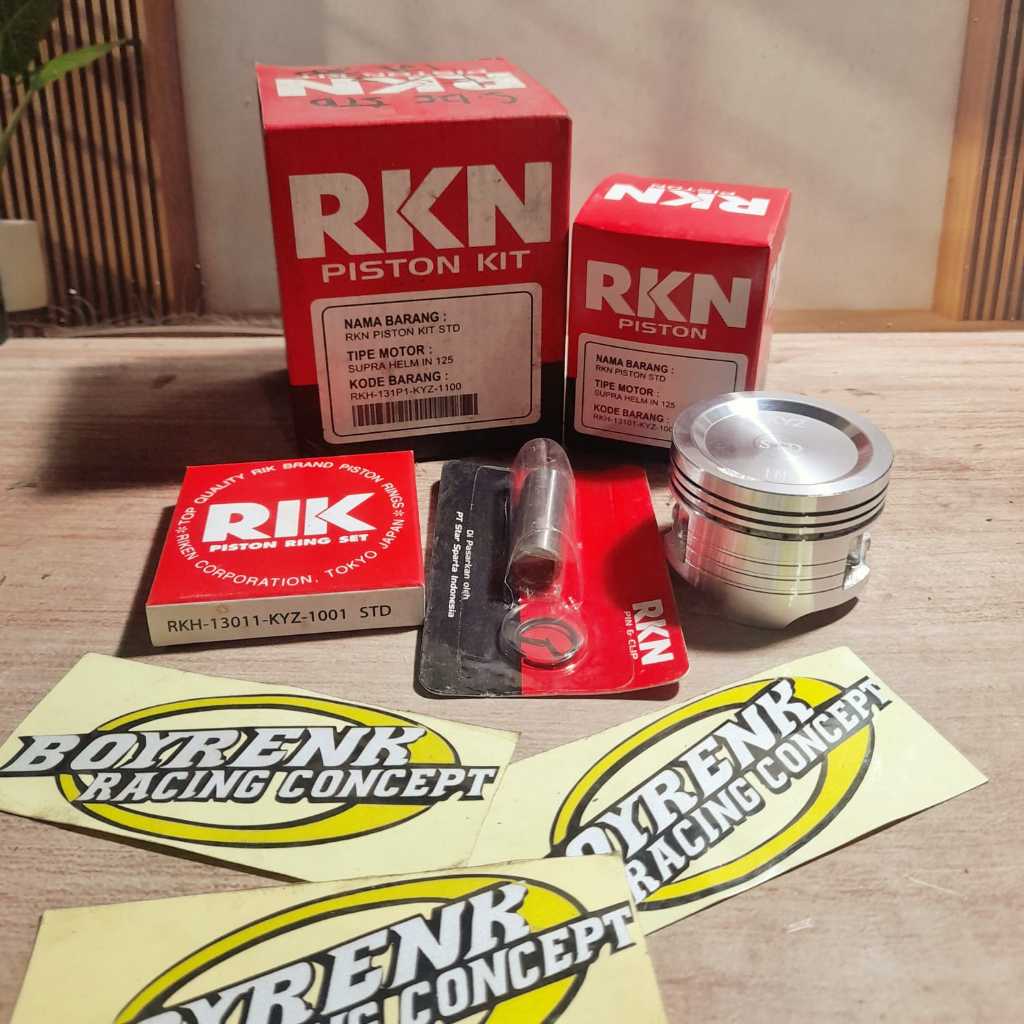 ชุดลูกสูบ/แพ็คเกจลูกสูบ SUPRA X HELM IN KYZ BLADE 125 RKN RIK RIKEN STD 50 100 150 200 - BOYRENK MAD