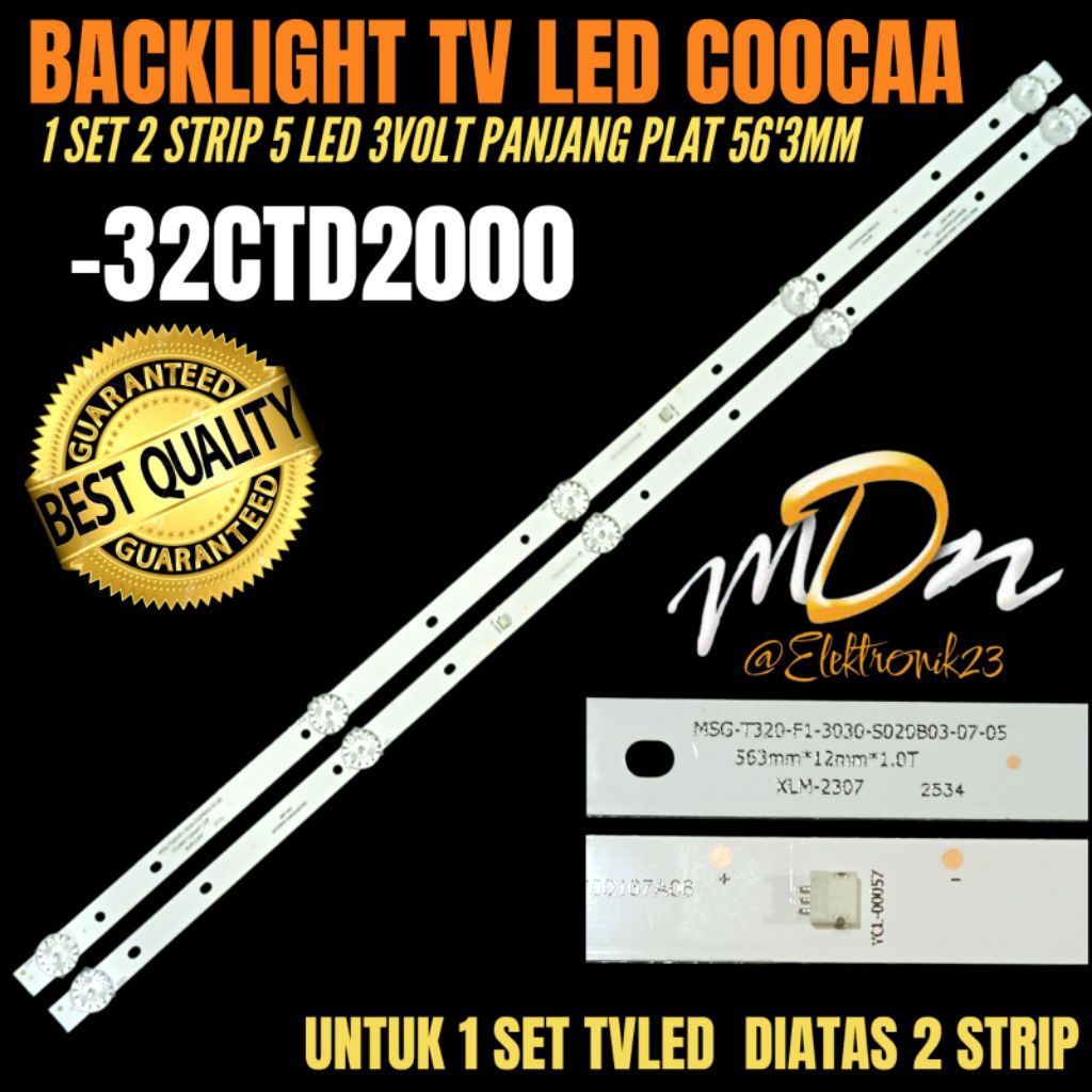 32 INCH LED TV BACKLIGHT COOCAA 32CTD2000 32 INCH TV BACKLIGHT