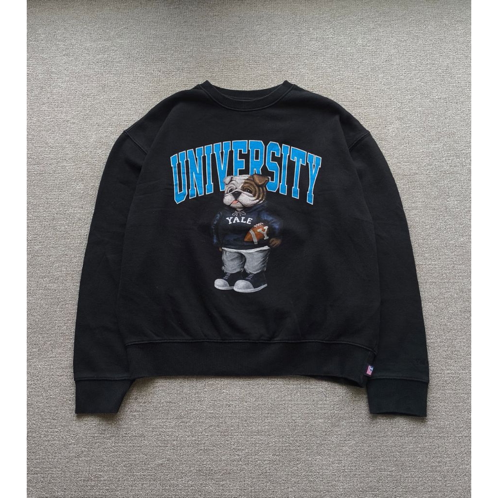 YALE UNIVERSITY CREWNECK สีดํา SZL