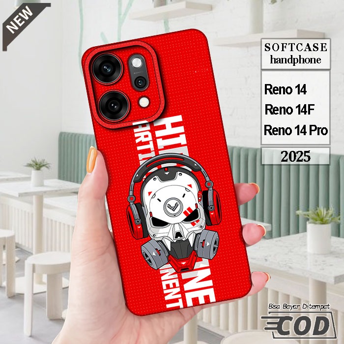 เคส OPPO RENO 14 _OPPO RENO 14F _OPPO RENO 14 PRO _เคสซิลิโคนสีดําใสยืดหยุ่นสุดเท่