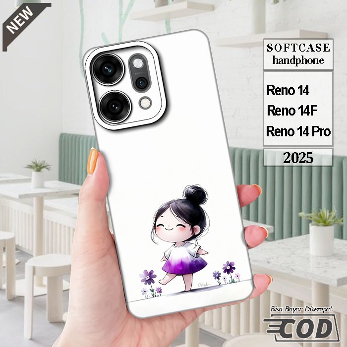 เคส OPPO RENO 14 _OPPO RENO 14F Case _OPPO RENO 14 PRO Case _เคสซิลิโคนสีดําใสยืดหยุ่น