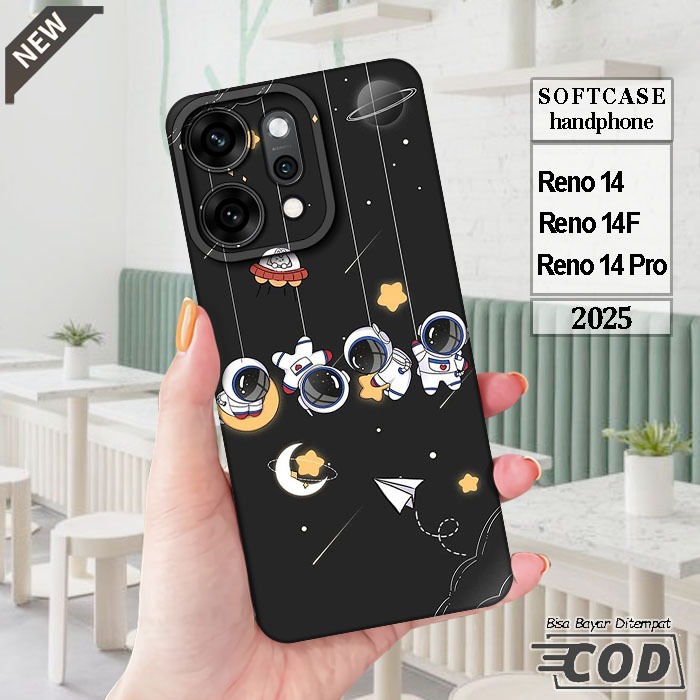 เคส OPPO RENO 14 _OPPO RENO 14F Case _OPPO RENO 14 PRO Case _เคสซิลิโคนสีดําใสยืดหยุ่น
