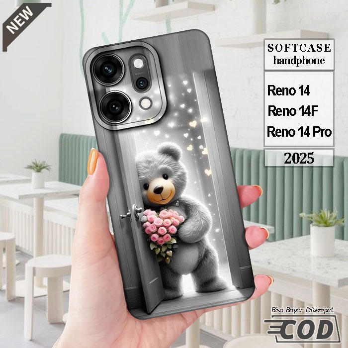 เคส OPPO RENO 14 _OPPO RENO 14F Case _OPPO RENO 14 PRO Case _เคสซิลิโคนสีดําใสยืดหยุ่น