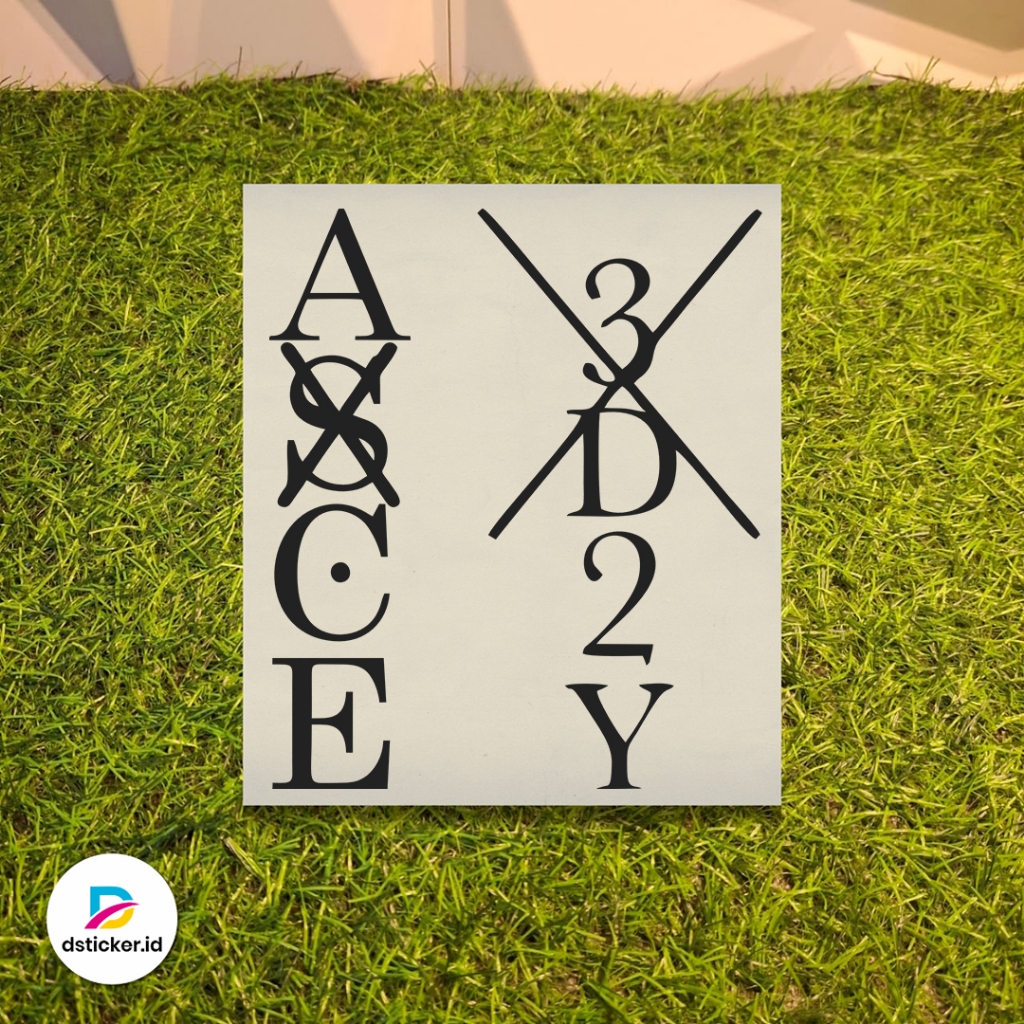 ASCE Tattoo x 3D2Y สติ๊กเกอร์วันพีซอนิเมะ | สติ๊กเกอร์ตัดกระจกรถยนต์ร่างกายรถจักรยานยนต์หมวกกันน็อคแ