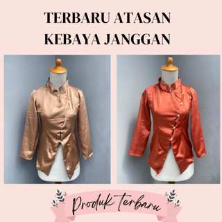 Terbaru Kebaya Wisuda Anak SD SMP Model Janggan Baju Kostum Adat Atasan Lengan Panjang Polos Modern