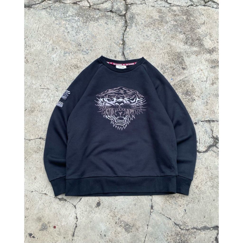 คอกลมโลโก้หัวเสือ EdHardy