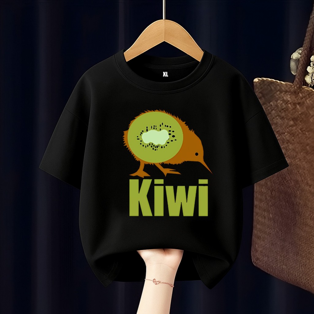 KIWI BIRD FAT CUTE KIWI BIRD CHILDRENS เสื้อยืดฟรี CUSTOM NAME