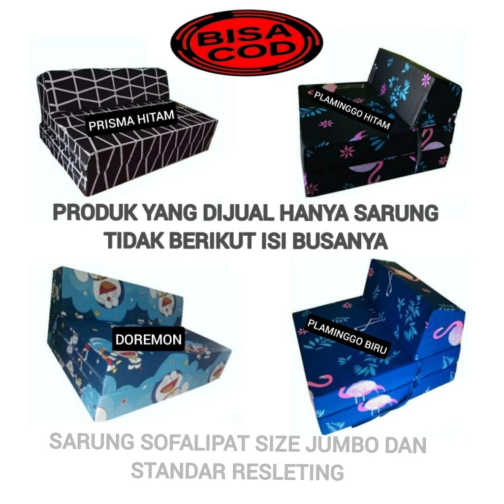 JUMBO AND STANDARD SIZE ZIPPERED SOFA FOAM MATTRESS COVERS