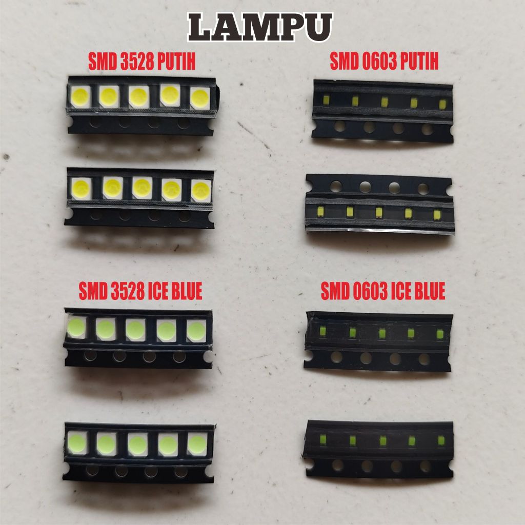 MATA SMD 3528 0603 สีขาว ICE BLUE LED SPEEDOMETER ไฟ 10 ชิ้นตาแสง