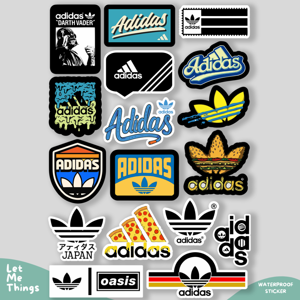 สติ๊กเกอร์ HP Adidas Samba premium || อาดิดาส ยี่ห้อ สติ๊กเกอร์ย้อนยุคกันน้ําสําหรับหมวกกันน็อคเคสโทรศัพท์มือถือจักรยาน