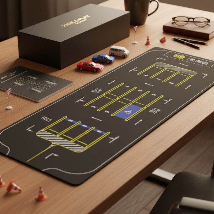 King Pad Ontake F03 30x80 ซม. – ที่จอดรถ Pad Diecast Scale 1:64 Deskmat Diorama/ทั่วไปที่จอดรถPad (3