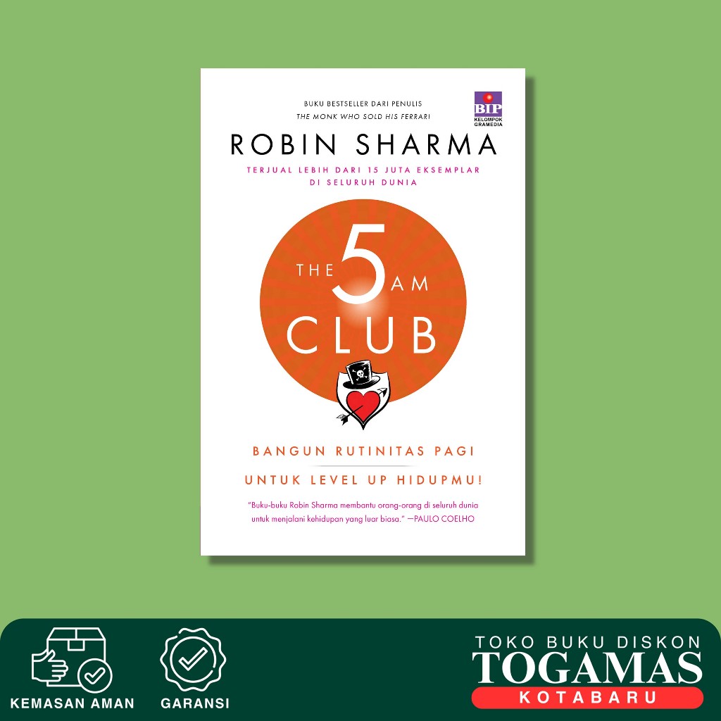 The 5 Am Club (ปกใหม่) - Robin Sharma - Gramedia Popular Science Buana