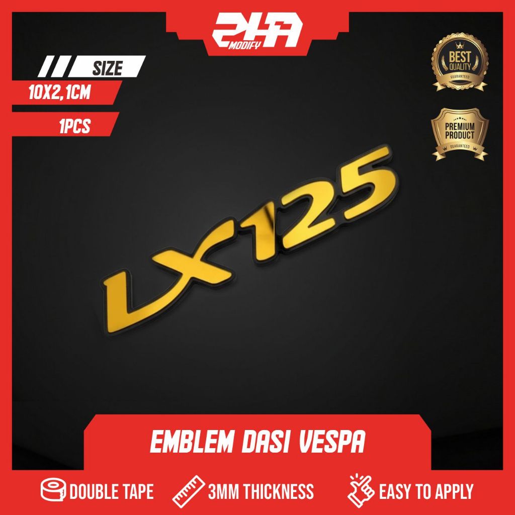 VESPA LX125 EMBLEM 3D VESPA โลโก้ RAISED LX125 EMBLEM VESPA LOGO LX125 EMBLEM LX 125 โลโก้ VESPAE WR