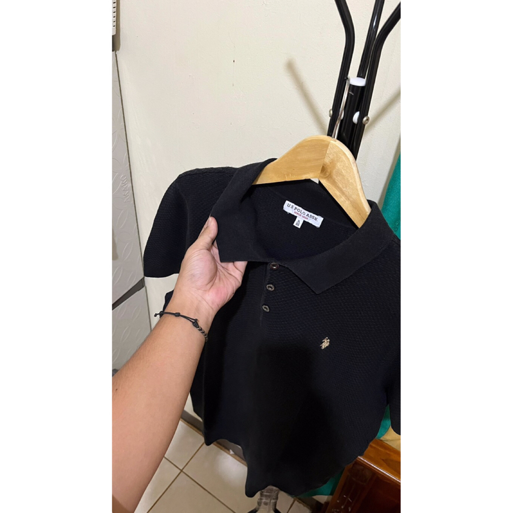 เสื้อยืดคอปกผ้าถัก UAS POLO ASSN USPA ดั้งเดิม