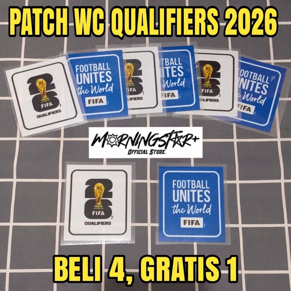 Patch World Cup WC Qualifier 2026 - การพิมพ์หน้าจอ DTF