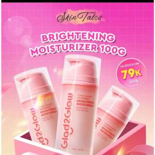 Glad2Glow Pomegranate 5% Niacinamide Brightening Moisturizer, & Glad2Glow Centella Moisturizer