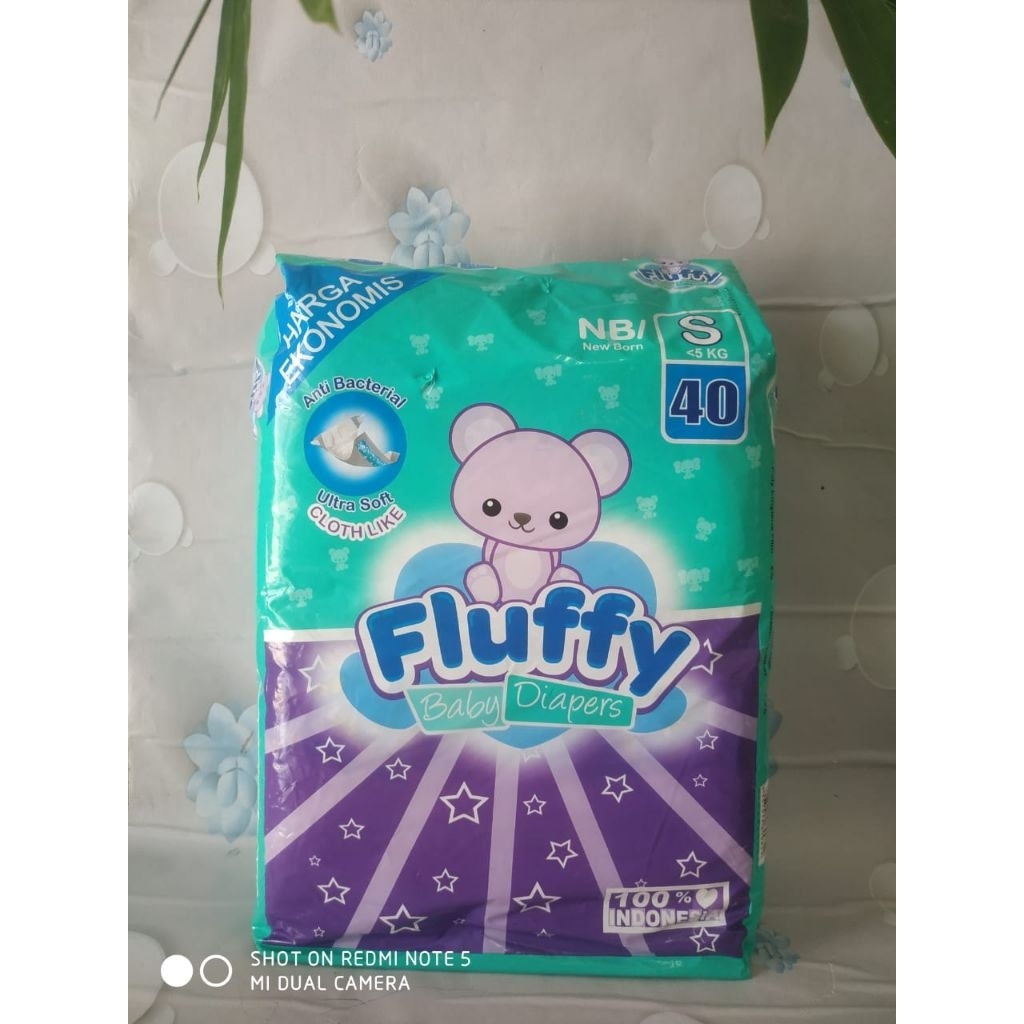 Pampers Fluffy ผ้าอ้อมเด็กชนิดกาว -Nb S40