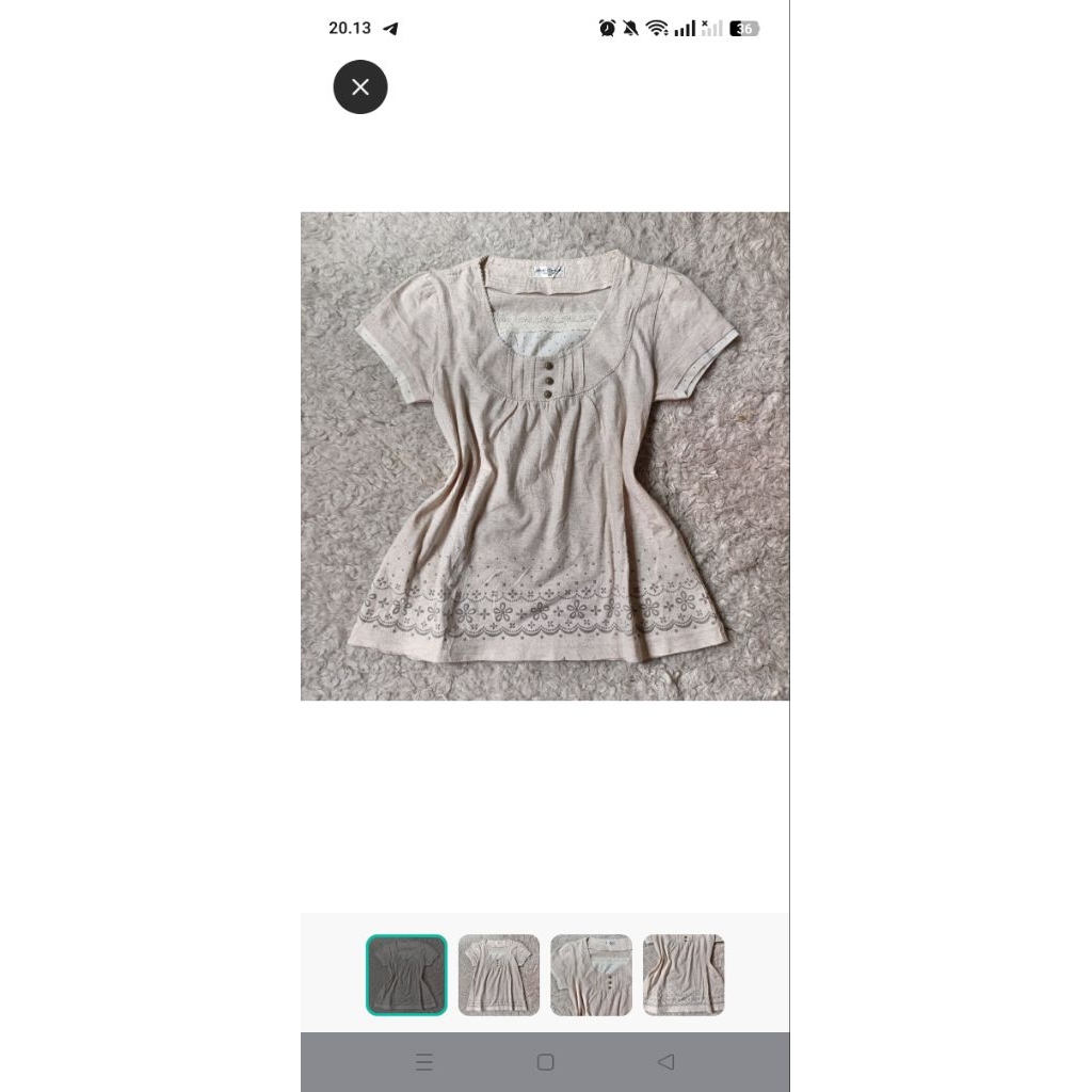 เสื้อลูกไม้ปักลายสีเบจ – Mori Kei Coquette Kawaii Harajuku | Soft Y2K วินเทจ