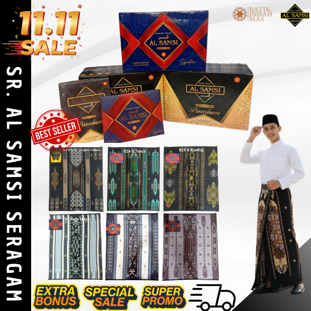 [UNIFORM B] ORIGINAL AL SAMSI SARUNG RANNAJAYA ใหม่ล่าสุด MOTIF