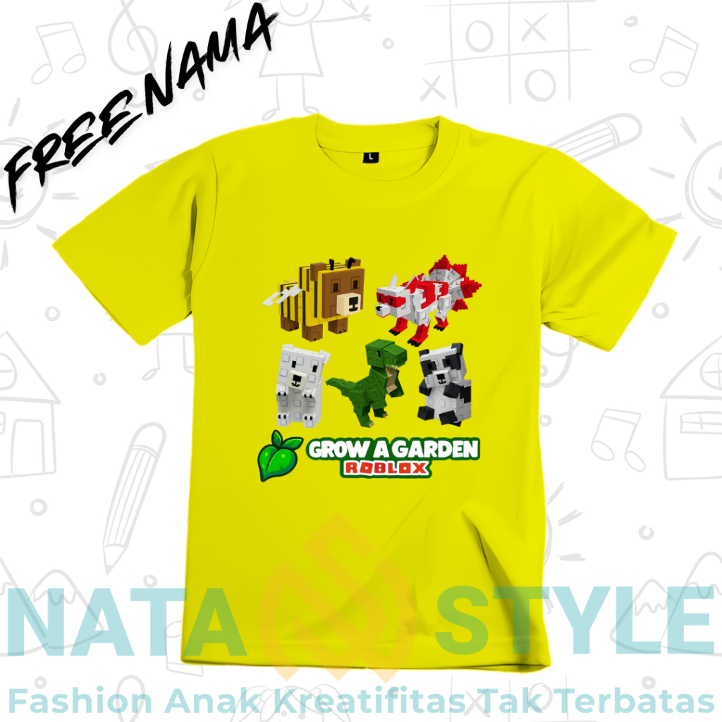 Grow A Garden I Grow A Garden เสื้อยืดเด็ก I Grow A Garden เสื้อผ้าเด็ก I Roblox ล่าสุด [ฟรี NAME]