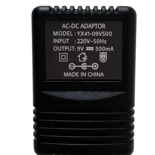 9V 500mA ADAPTER รุ่น YX41-09V500 AC DC ADAPTER 9V 500mA YX41-09V500