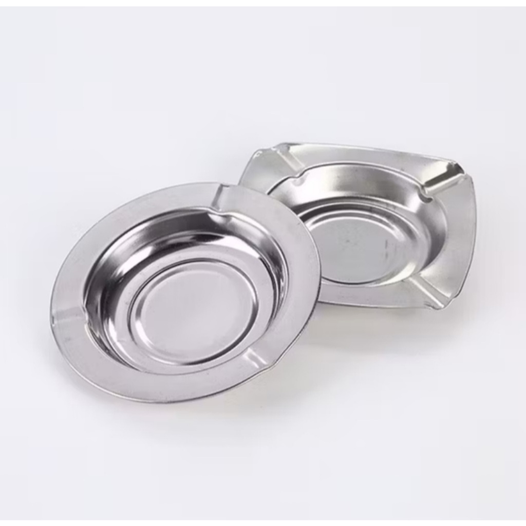 BHG STAINLESS ASHTRAY WITH ROUND SHAPE ASHTRAY HOLDER ASHTRAY
