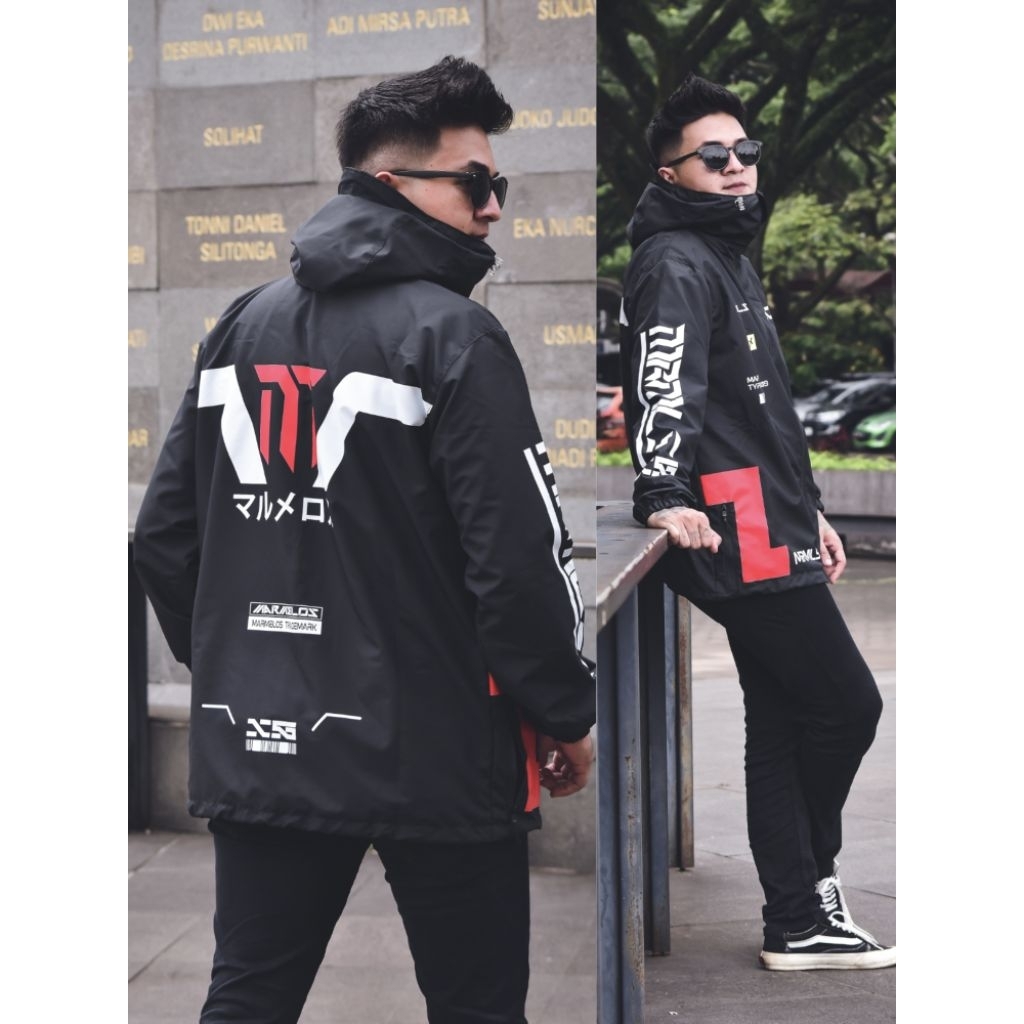ANORAK JACKET - CYBORG JACKET - CASUAL WINBRAKER JACKET (จัดส่งตามการจัดส่ง)