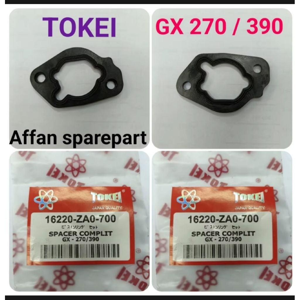 SPACER COMPLIT CARBURETOR HONDA GX 270 / GX 390 ORIGINAL TOKEI