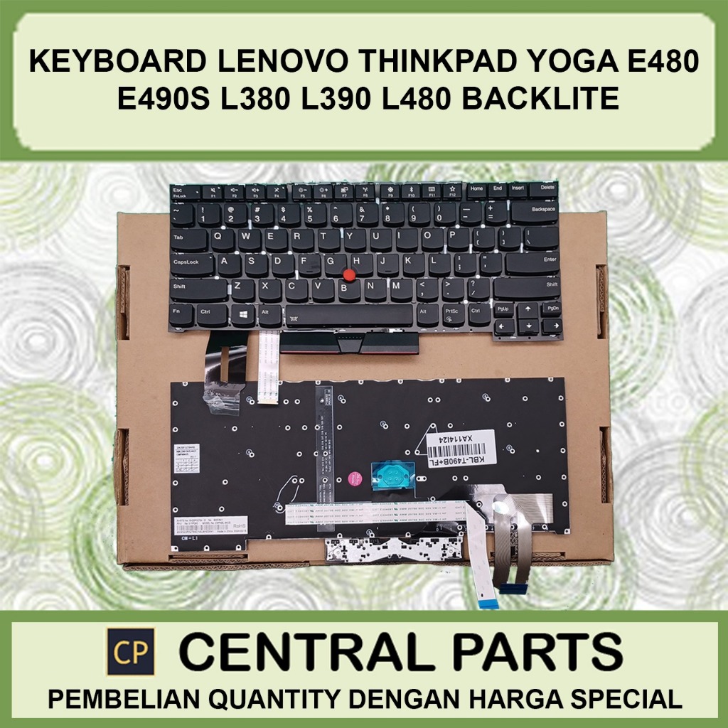 LNV Thinkpad Yoga e480 e490s l380 l390 คีย์บอร์ดเรืองแสง