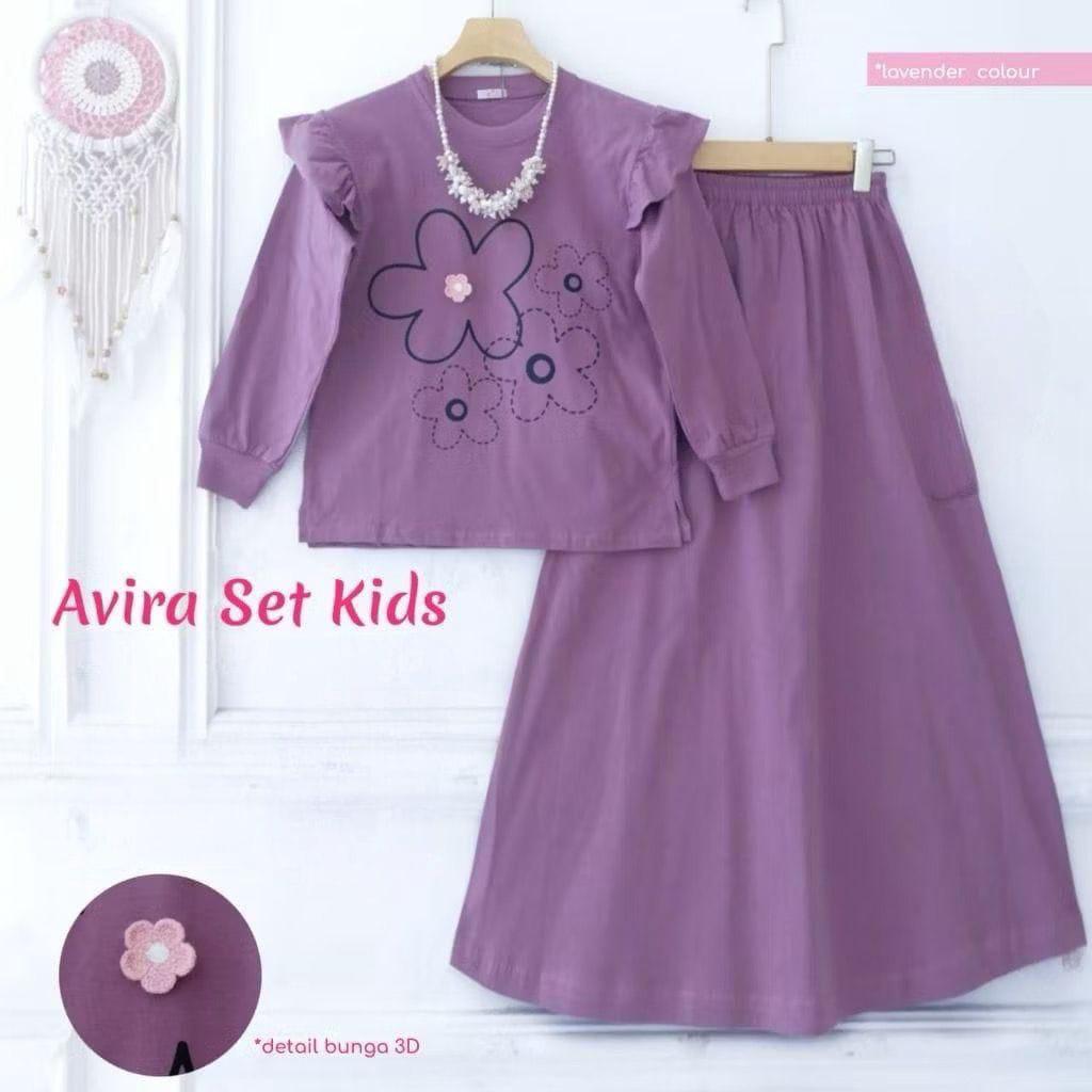 AVIRA SET KIDS + FLOWER BROSS (7 ปี-15 ปี) CRINKLE PRINTING CARGO // AVIRA SET // ONE SET OF TEENAGE