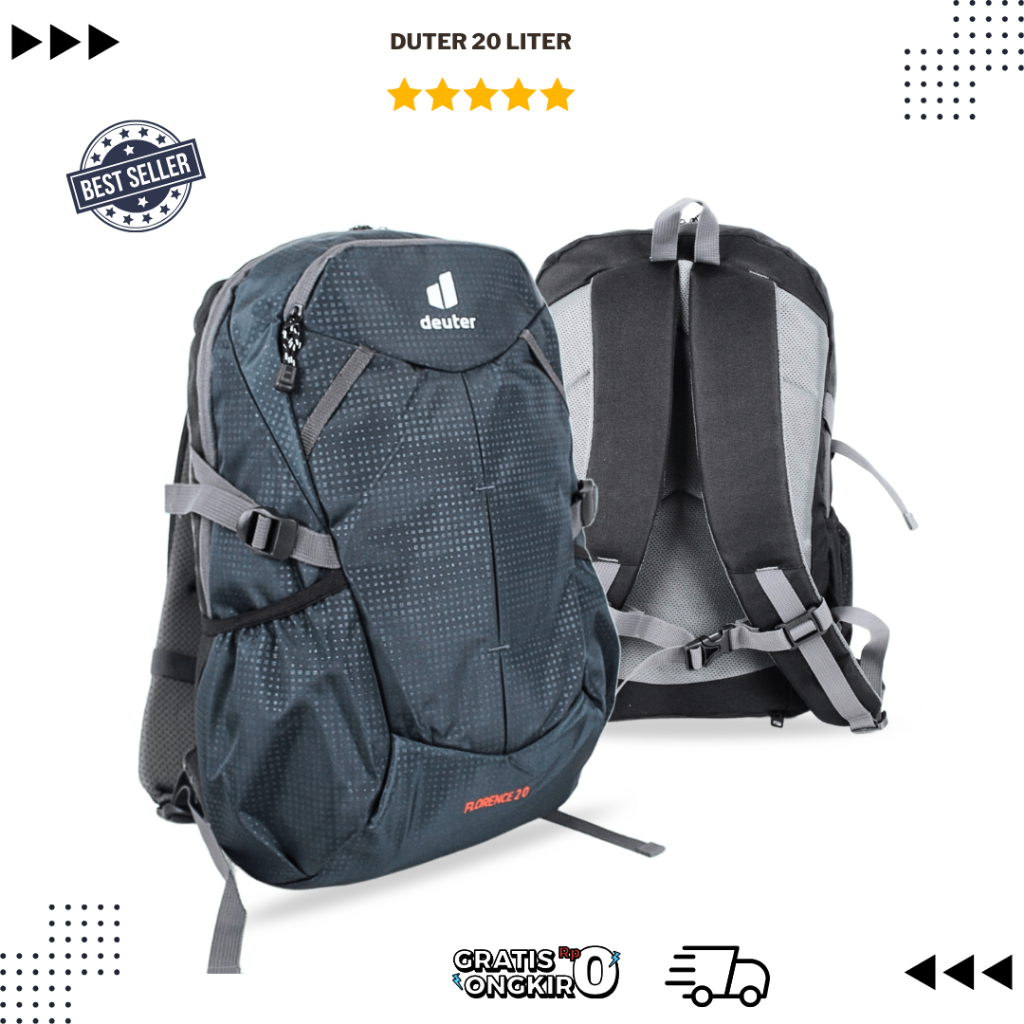 กระเป๋า Dypack Deuter 20 Liter - Deuter Backpack - กระเป๋าเป้ผู้ชาย - Work / School Bag