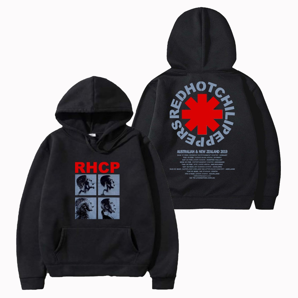 Auxso Clothing Hoodie Rhcp Personil Black เสื้อสเวตเตอร์ Unisex