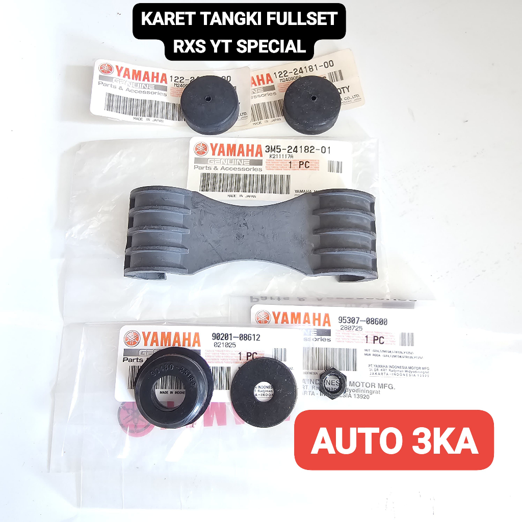 YAMAHA RXS, YT, RX-SPECIAL ORIGINAL TANK RUBBER 12-24181-00 3M5-24182-01 90480-25189 90201-08612 953