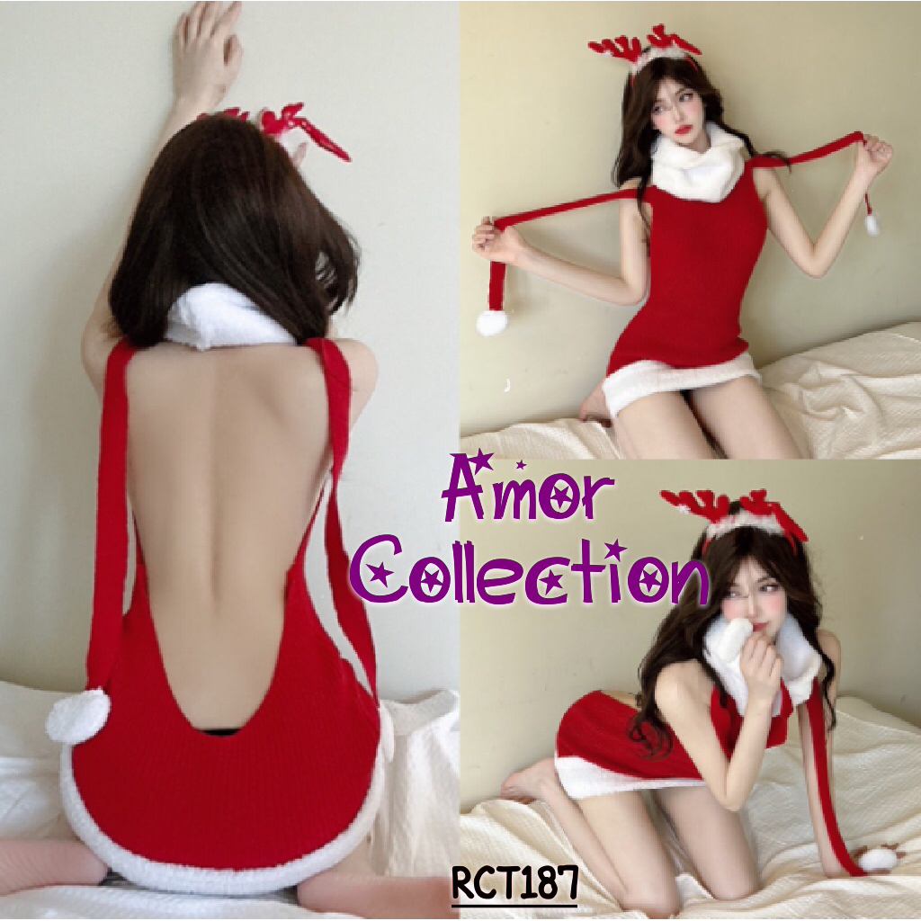 Lingerie คอสเพลย์เครื่องแต่งกาย Christmas sant dress อะนิเมะ RCT187 by Amor Collection