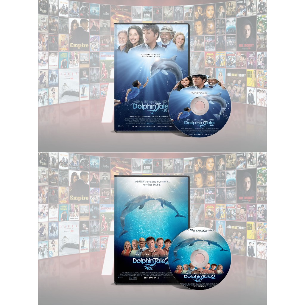 DVD Dolphin Tale (2011) + DVD Dolphin Tale 2 (2014) Collector Edition
