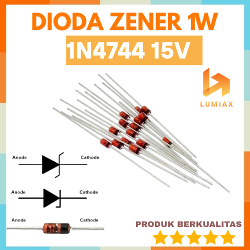 15v ไดโอด Zener 1w 1N4744 ไดโอด 15 v 1 1.0 1.0 w IN4744 DIP DO-41