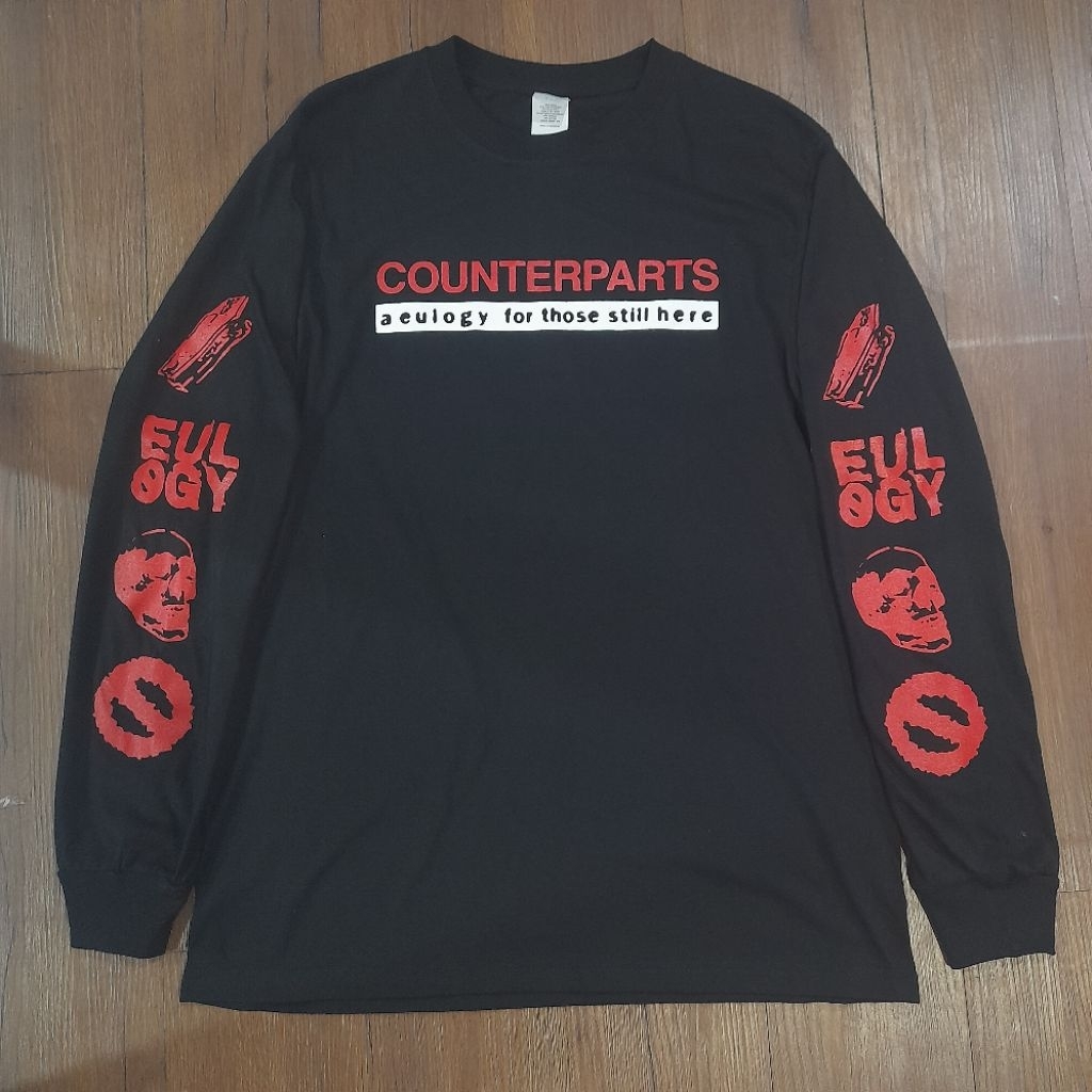 แขนยาว COUNTERPARTS Eulogy / เสื้อยืดวง / เสื้อยืดเพลง / ฮาร์ดคอร์ / bootleg
