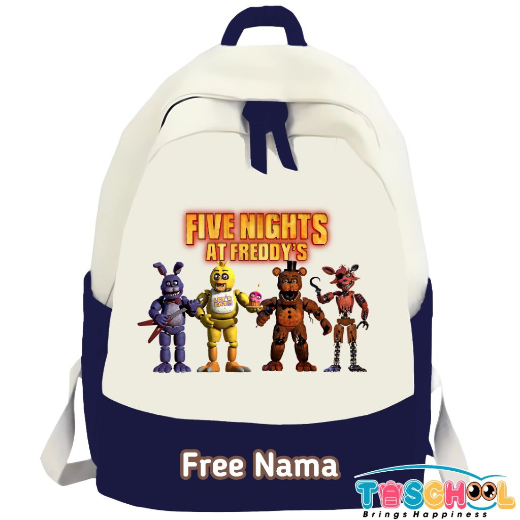 FNAF FIVE NIGHTS AT FREDDYS CHILDRENS BACKPACK ฟรีชื่อ