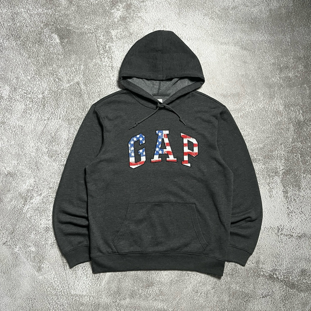 GAP HOODIE WITH AMERICAN EMBROIDERY