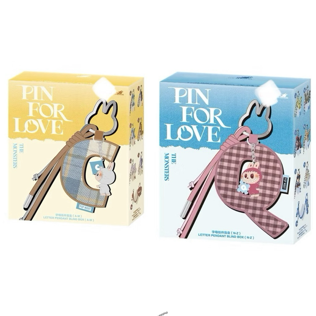 Labubu Pin for Love Labubu Series - Letter Pendant Blind Box (AM) (NZ)