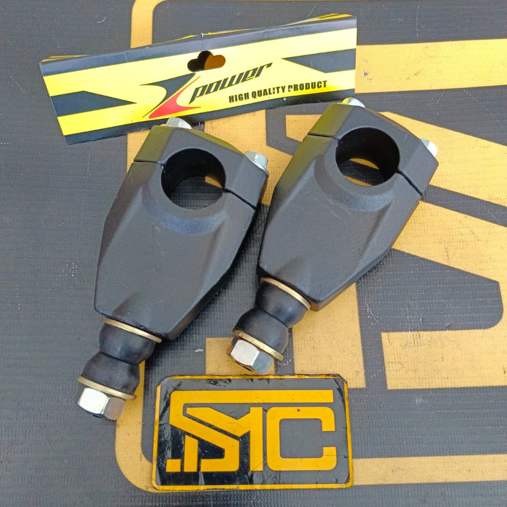 แฮนด์ Riser / แคลมป์แฮนด์ Riser Raiser Trail KLX BF - CRF 150 - KX 85 Zpower Black