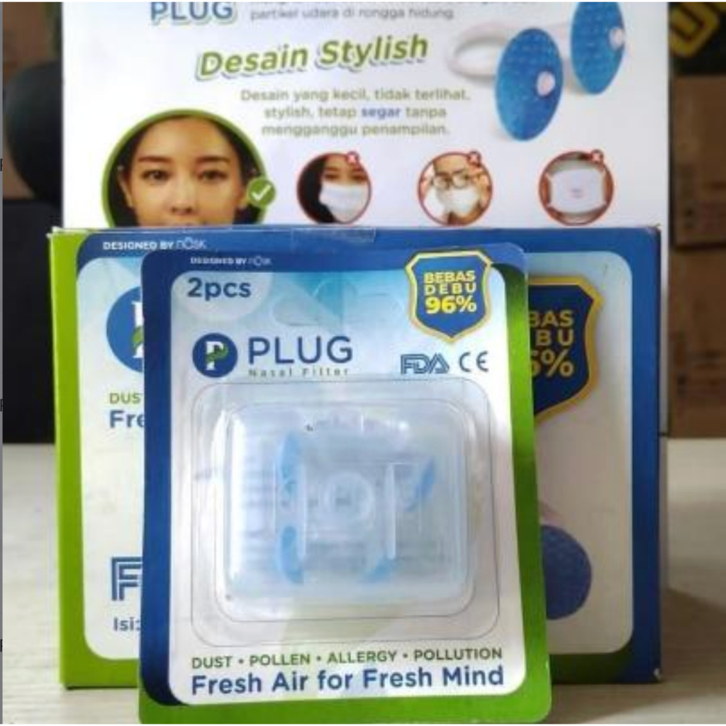 PLUG Mask/ปลั๊กจมูก Filter/Pollution-Free Nose Mask ปลั๊กกรองจมูก