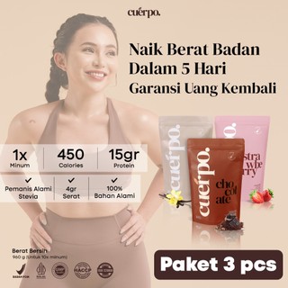 Cuerpo Susu Tinggi Kalori & Protein 960 Gram Bundling 3 Pouch