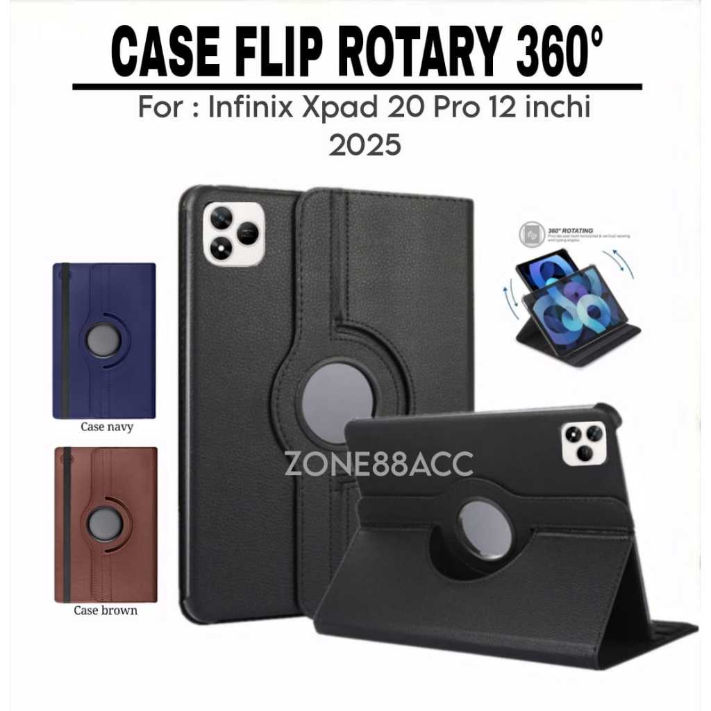 ฝาครอบโรตารี infinix Xpad 20 Pro 12.0"นิ้ว 2025 / เคส infinix xpad 20 pro เคส infinix pad 20 pro / c