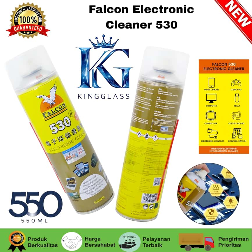Falcon Electronic Cleaner 530 550ml Kingglass | น้ํายาทําความสะอาดส่วนประกอบอิเล็กทรอนิกส์อเนกประสงค